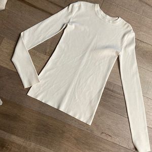 The Row Cream Long Sleeve Tee